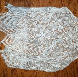 Express lace crop top